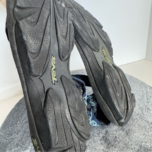 Teva Blue Black Fi 5 Hiking Sandals Shoes Strappy 8 - Picture 10 of 11